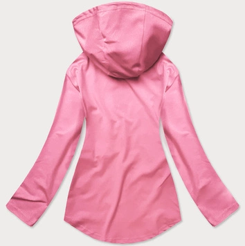 Bluza z asymetrycznym dołem jasny róż (hd153-25)