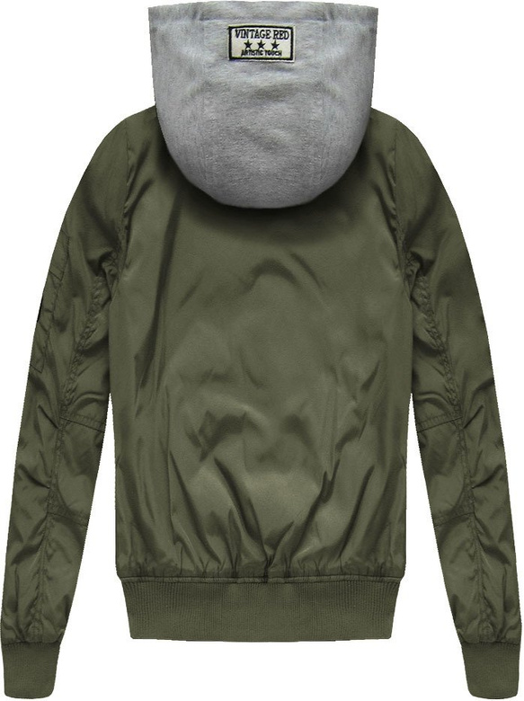 KURTKA BOMBER Z NASZYWKAMI I NITAMI ARMY (W561)