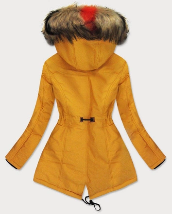 DAMSKA KURTKA ZIMOWA ŻÓŁTA (208-2)