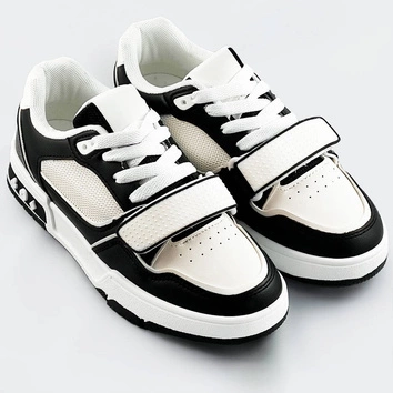 Damskie adidasy dwukolorowe czarno-białe (ad-585)