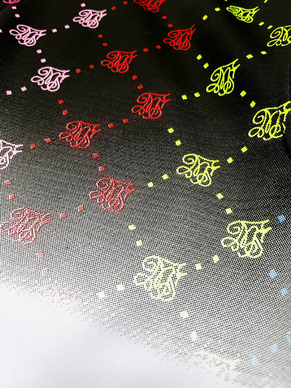 Rozpinana bluza męska z kolorowym nadrukiem czarno-biała (8B989-1)