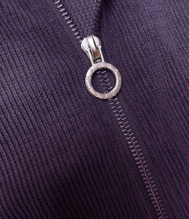 Dresowy komplet damski typu wafel śliwkowy (AMG-339A)