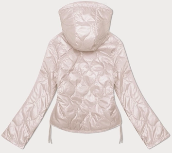 Kurtka damska z trokami ściągającymi po bokach S'West jasny beż (B8235-51)