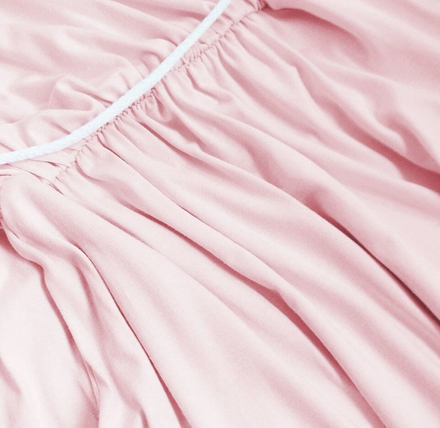 LUŹNA SUKIENKA MAXI W GUMKĘ RÓŻOWA (593ART)