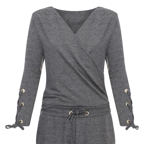 DŁUGI KOMBINEZON KOPERTOWY GRAFITOWY (K01)