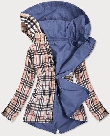 KURTKA DAMSKA KRATKA BURBERRY NIEBIESKA (MM88)