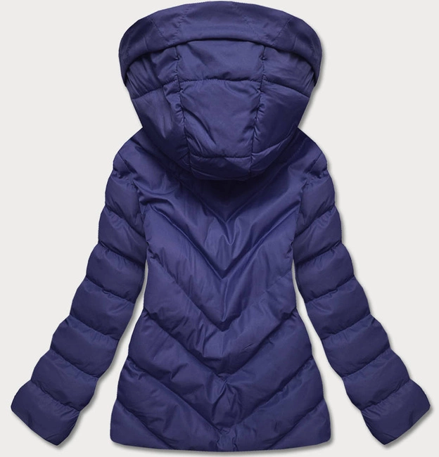 Krótka zimowa kurtka damska granatowa (5m725-215)