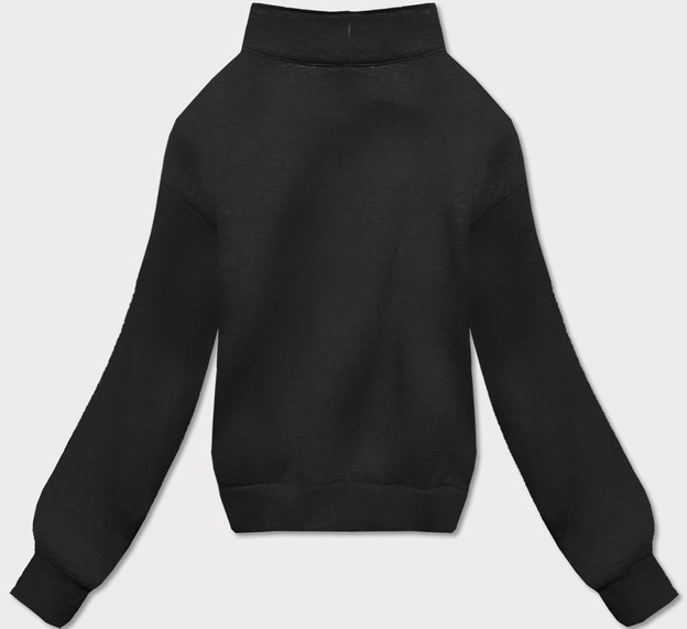 Dres damski bluza ze stójką + spodnie czarny (8c70-3)