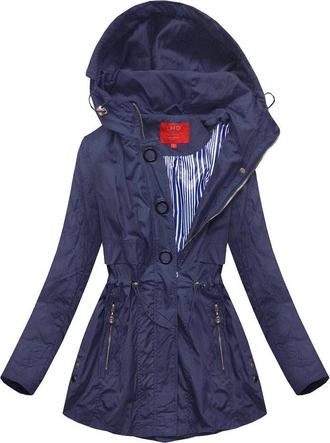 KRÓTKA KURTKA TYPU PARKA GRANATOWA (P01)