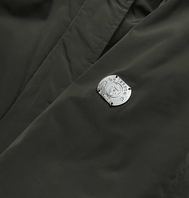 Zimowa kurtka damska khaki (m21309)