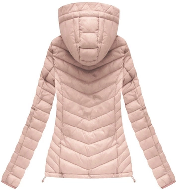 PIKOWANA KURTKA Z KAPTUREM ŁOSOSIOWA (21742)