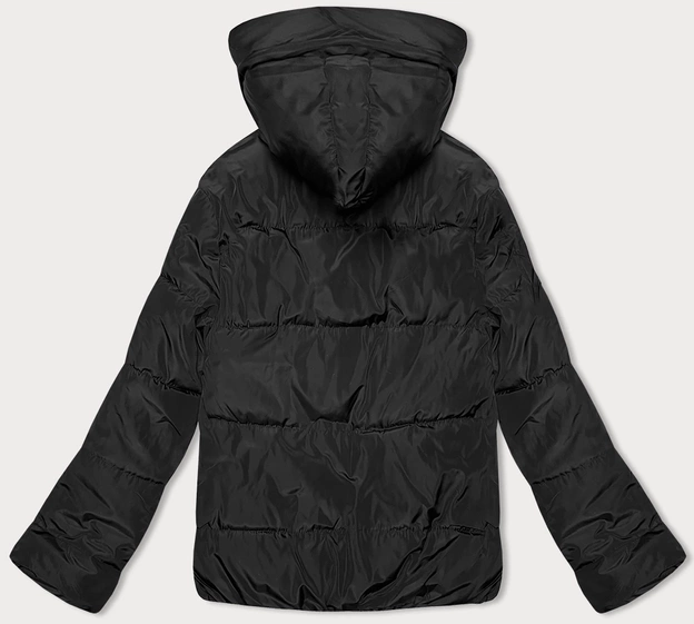 Krótka dwustronna kurtka damska S'west czarny-beż (B8182-1012)