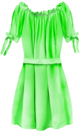 SUKIENKA HISZPANKA Z PASKIEM NEONOWA ZIELONA (279ART)