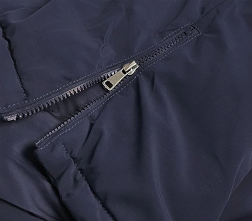 Damska parka zimowa granatowa (CAN-588)