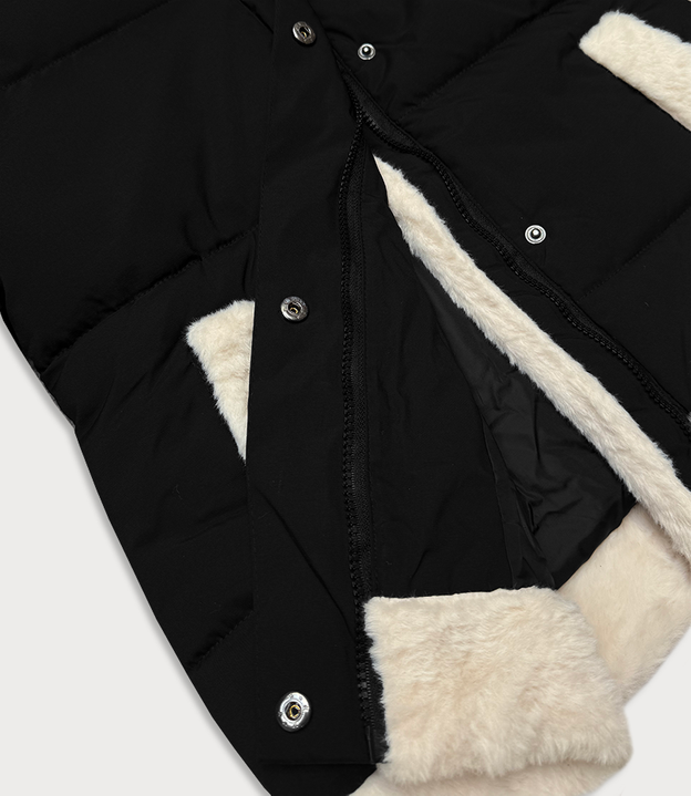 Kurtka damska z futerkiem J Style czarna (16M9213-392)