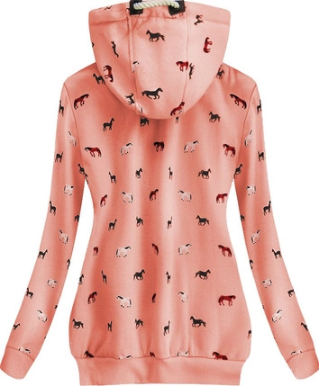 BLUZA Z NADRUKIEM W KONIE ŁOSOSIOWA (1928)