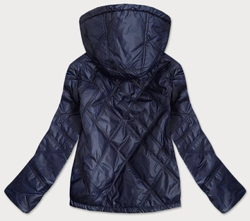 LEKKA KURTKA DAMSKA Z KAPTUREM GRANAT (BH2004BIG)