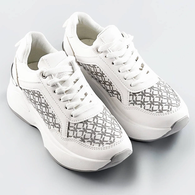 Sportowe buty damskie białe (sg-137)