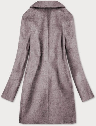 Damski płaszcz dwurzędowy brązowy (2721)