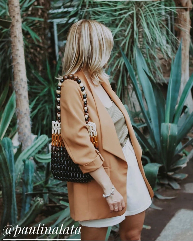 NARZUTKA Z RĘKAWEM 3/4 KARMELOWA (268ART)