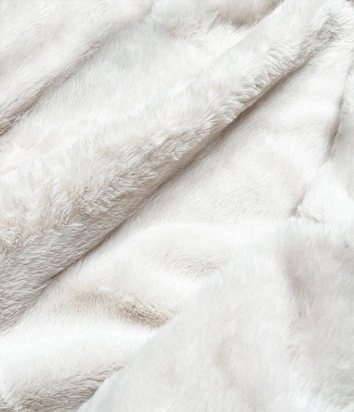 DAMSKA KURTKA JEANSOWA Z FUTRZANĄ PODPINKĄ CZARNO-ECRU (BR9588-1046)