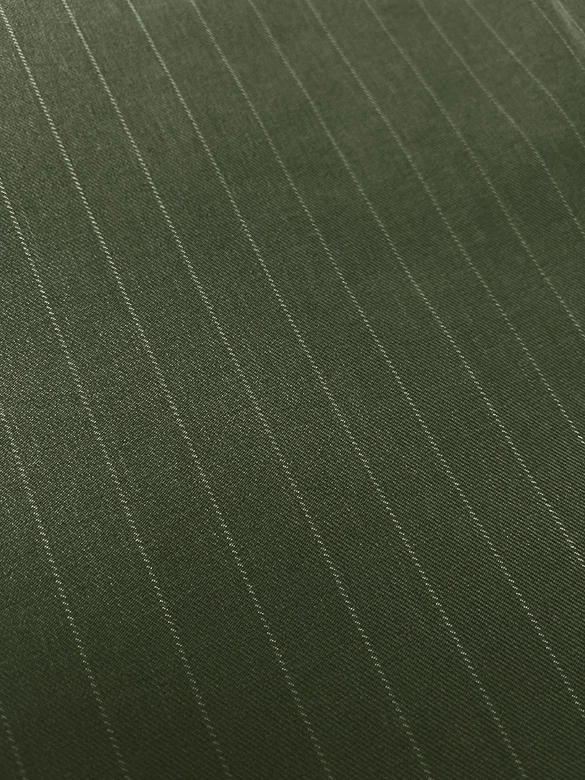 Szerokie spodnie damskie w paseczki zielone (18629)