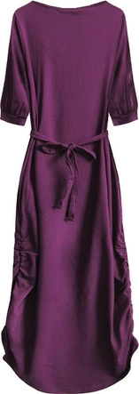 BAWEŁNIANA SUKIENKA BURGUNDOWA (FF308)