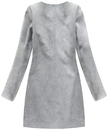 MINIMALISTYCZNY PŁASZCZ JASNOSZARY (172/1ART)