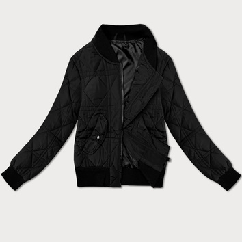 Krótka damska kurtka typu bomber J Style czarna (16M9227-392)