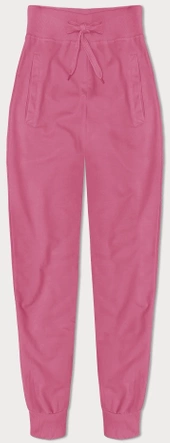Cienkie spodnie dresowe brudny różowy (CK03-19)