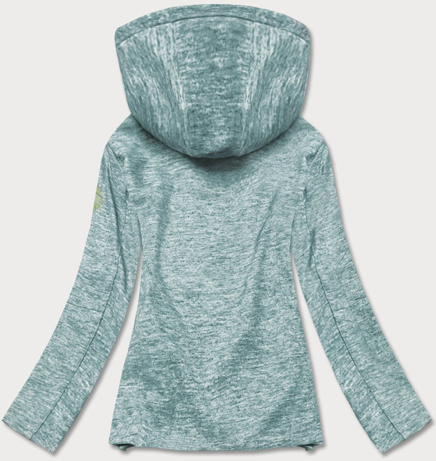 Damska kurtka sportowa typu softshell szaro-limonkowa (DW-21605)