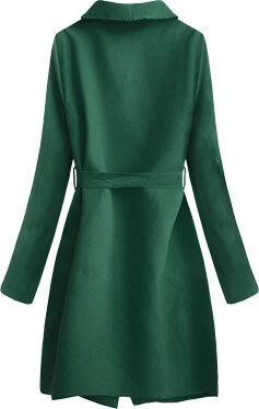 MINIMALISTYCZNY PŁASZCZYK ZIELONY (552ART)