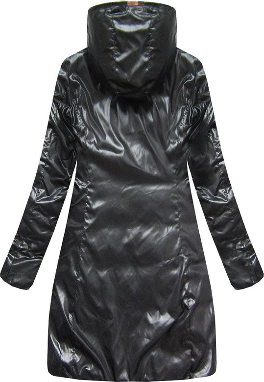 DWUSTRONNA KURTKA W PANTERKĘ BRĄZOWO-CZARNA (J9-009)