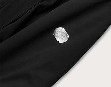 Parka damska z podpinką czarna (m-21201)