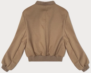 Krótka damska bomberka ciemny beż (234003)