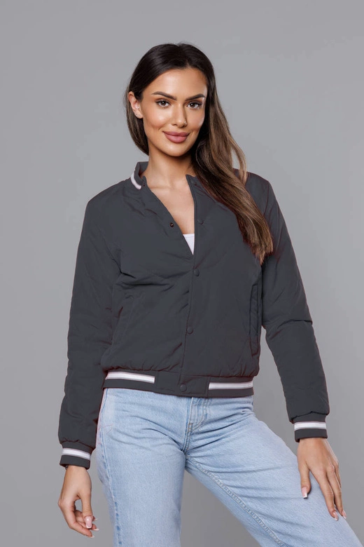 Kurtka damska bomberka grafitowa (16M9070-92)