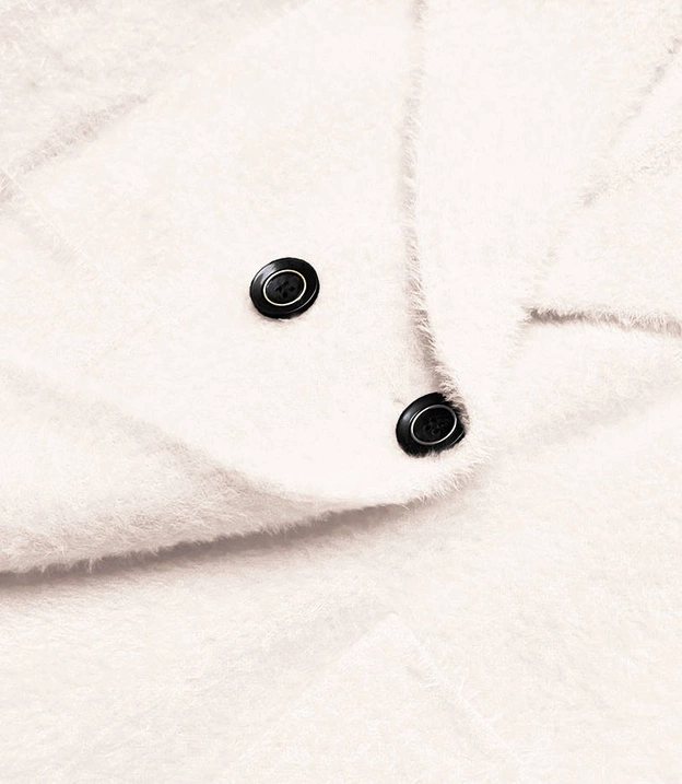 Krótka narzutka alpaka ecru (CJ65)