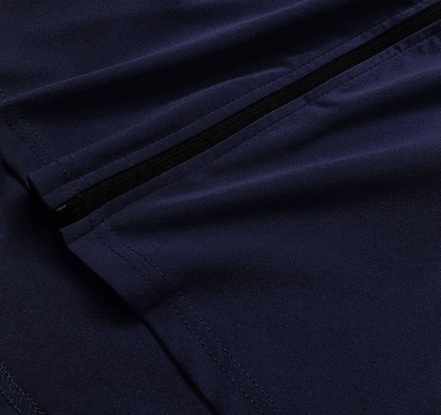 Bluza z asymetrycznym dołem granatowa (hd153-04)