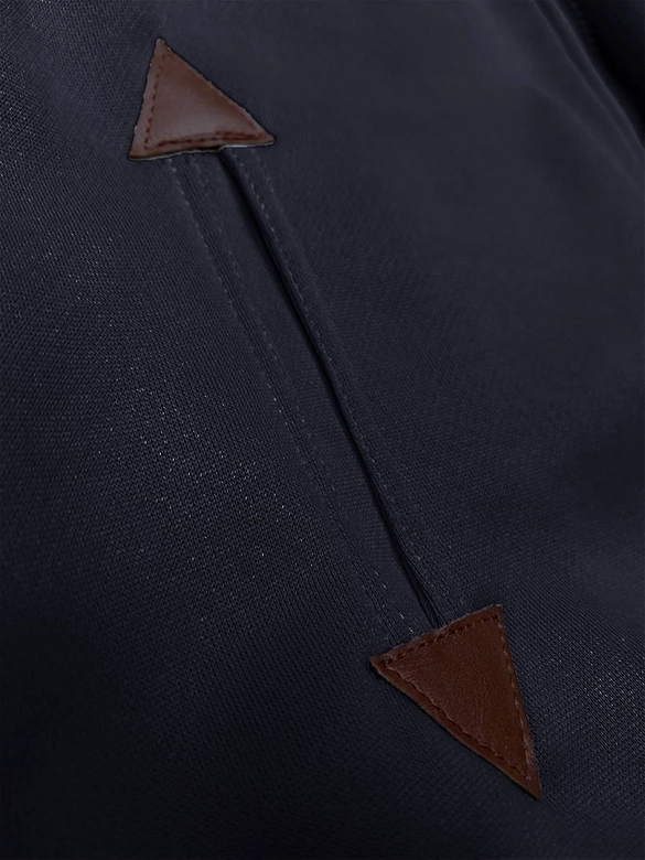 Rozpinana gładka bluza damska ciemny granat (2311)