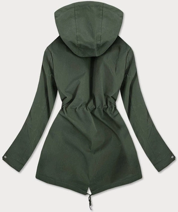 DWUSTRONNA KURTKA DAMSKA KHAKI-CZARNA (W505)