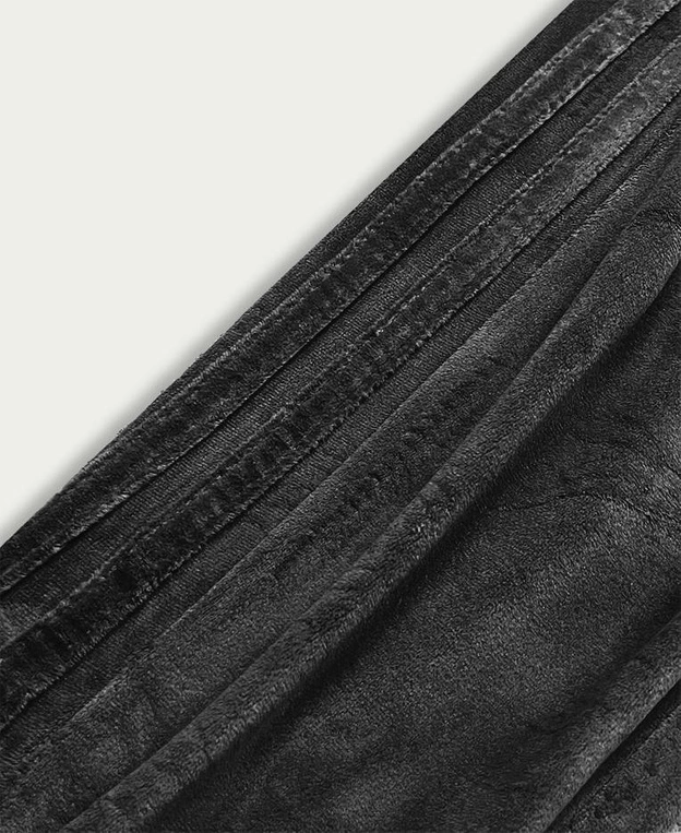 Welurowy dres damski czarny (81224)