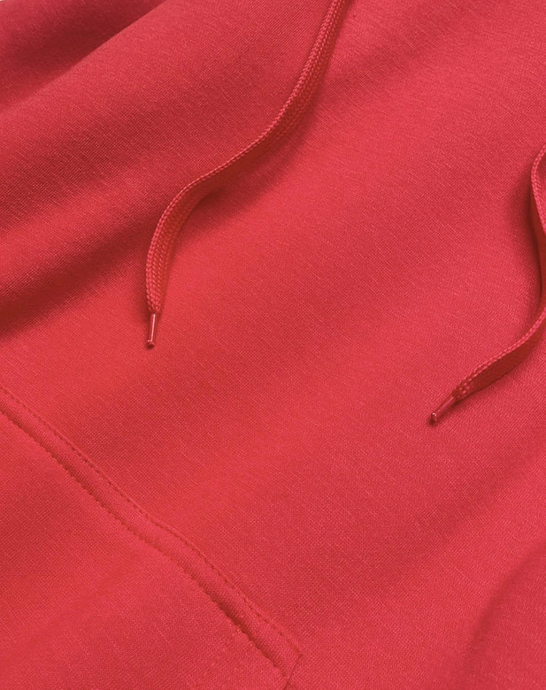 Damska bluza kangurka ciemna czerwona (YS10003-18)