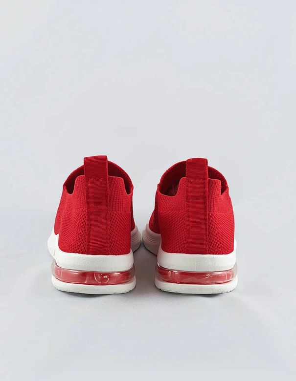 Wsuwane sportowe buty damskie czerwone (ldh886)