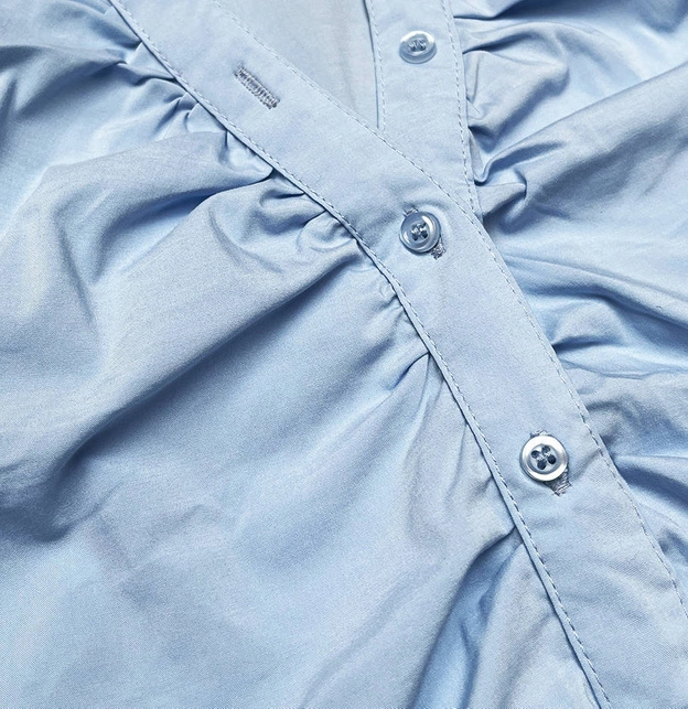 Bluzka z krótkim rękawem niebieska (SSD16222D)