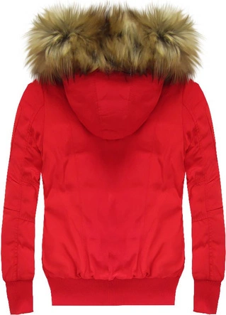 DWUSTRONNA KURTKA BOMBER CZERWONA (W712)
