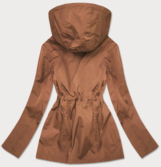 KURTKA DAMSKA TYPU 2W1 KARMEL-KROPKI (R8893)