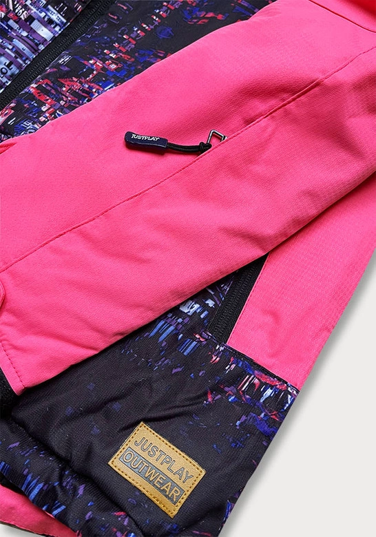 DAMSKA KURTKA ZIMOWA SPORTOWA RÓŻOWA (B2373)