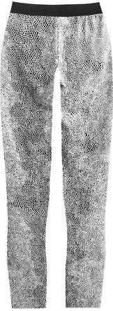 BŁYSZCZĄCE LEGGINSY W ZWIERZĘCY WZÓR CZARNO-BIAŁE (318/1ART)