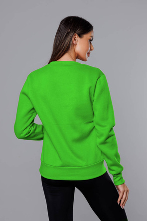 Bluza dresowa damska ze ściągaczami zielona (W01-27)