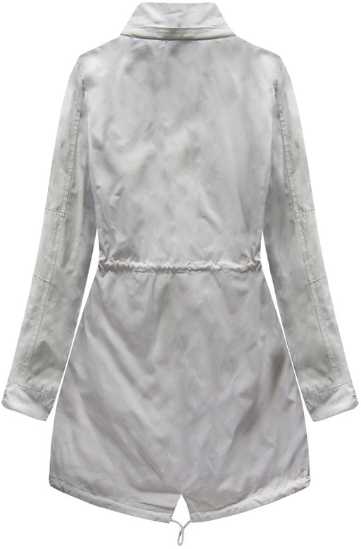 DWUSTRONNA PARKA Z KAPTUREM SZARA (W0233BIG)